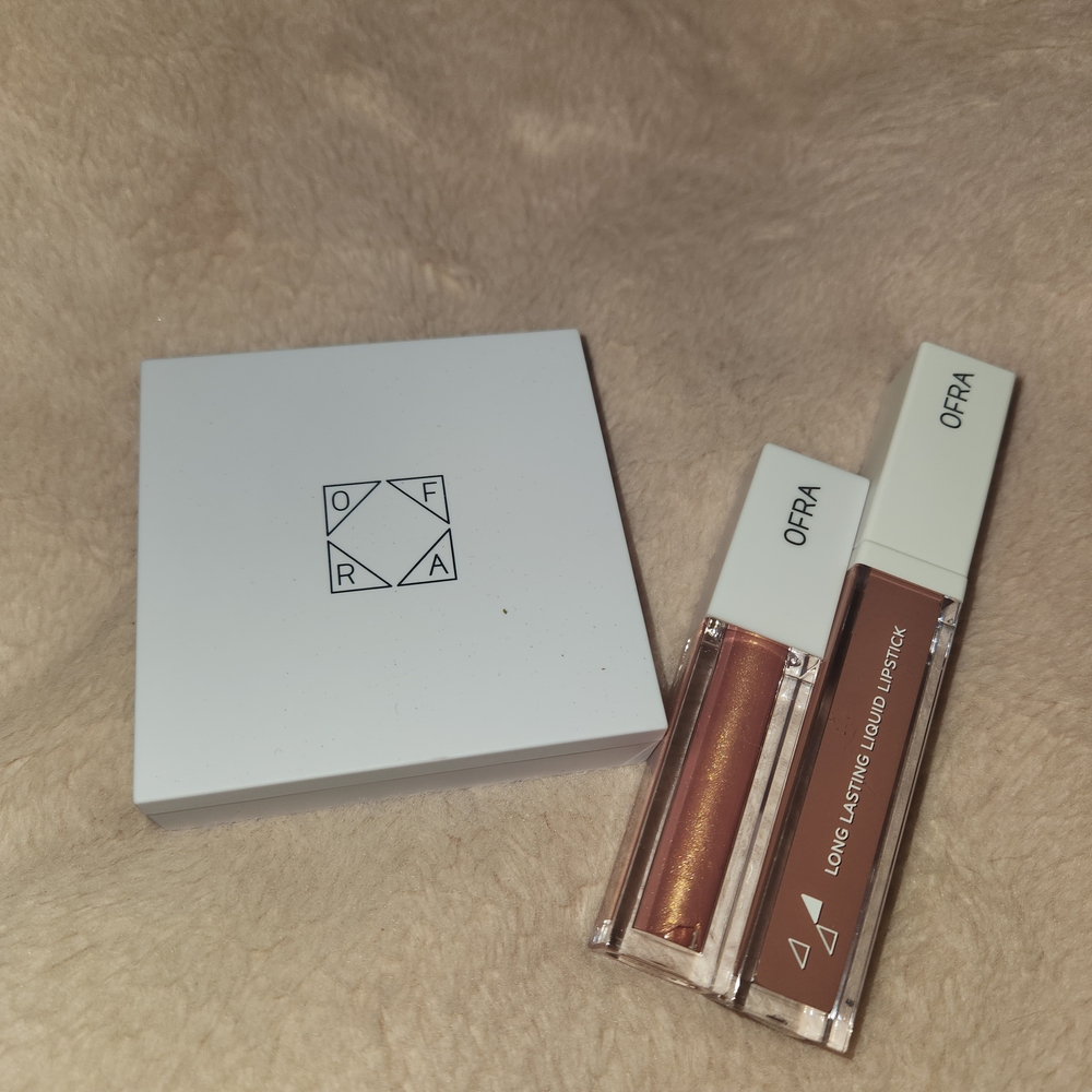 OFRA Lipstick Duo and Compact Set in Bronze and Brown